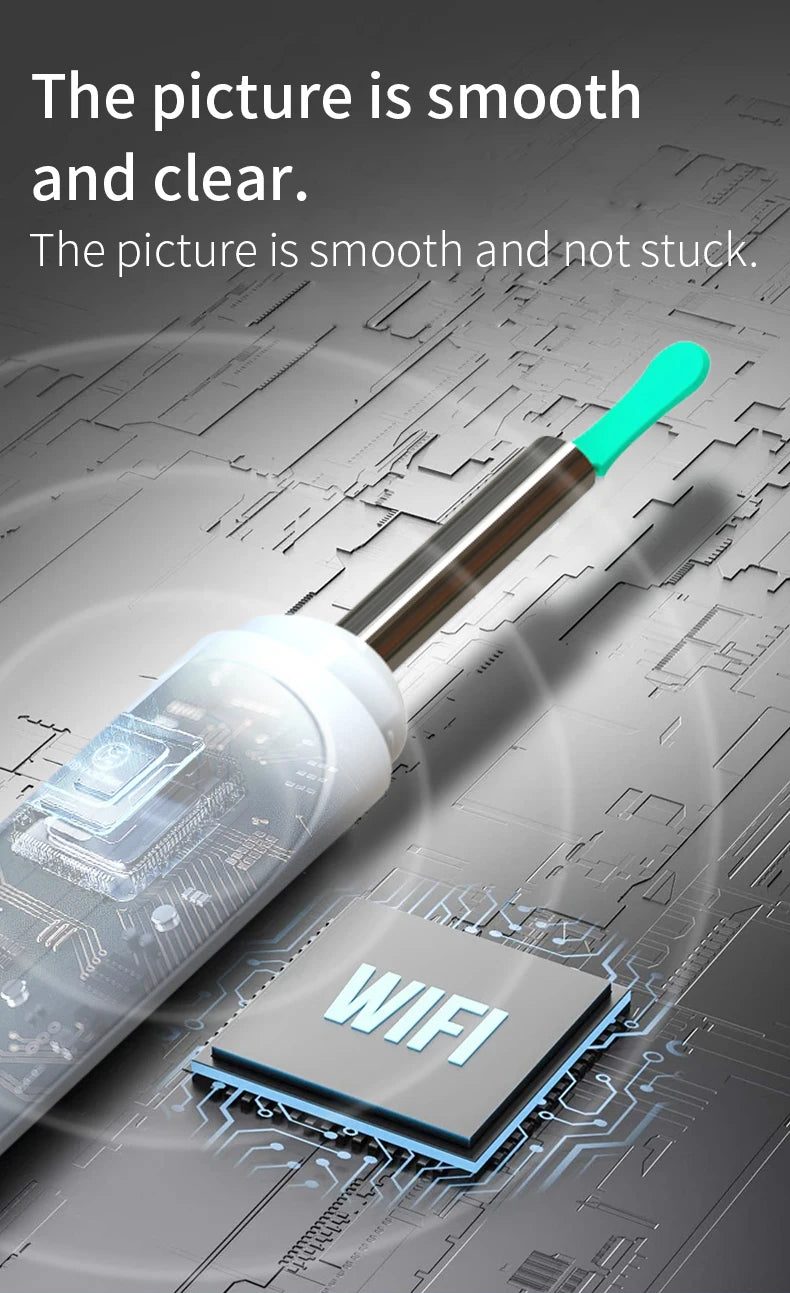 Ear Cleaner with Camera Set Ear Sticks Otoscope USB C Charging Endoscope Wax Removal Tool Earpick MIni Camera Ear Cleaning Set