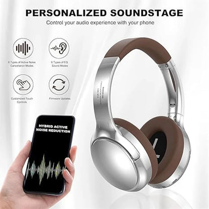 Wireless Headset Bluetooth 5.3 Retro Headphones HIFI Stereo Noise Canceling Earphone Long Standby Stylish Comfortable Headphones