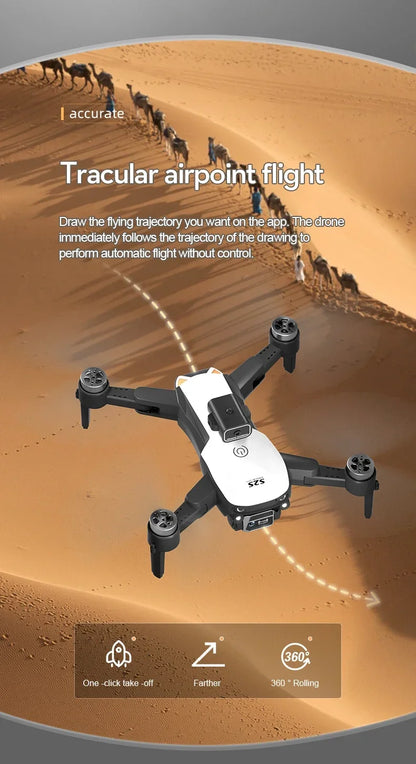 New S2S Mini Drone Profesional 8K HD Camera Fly 25Min Obstacle Avoidance Brushless Foldable Quadcopter Optical for Xiaomi