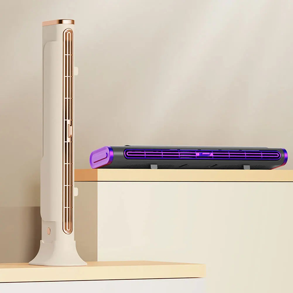 Bladeless Fan Adjustable Vents Air Condition Fan Space-Saving for Bedroom Home Office Room