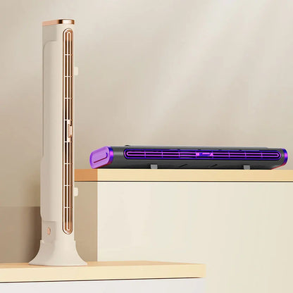 Bladeless Fan Adjustable Vents Air Condition Fan Space-Saving for Bedroom Home Office Room
