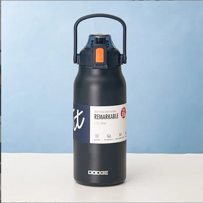 DODGE 1300/1700ML Stainless Steel Tumbler Thermos Bottle Portable Vacuum Flasks Outdoor Sports Water Cup Car Insulated Flask