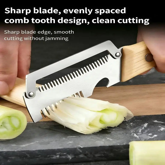 Multi-Functional Vegetable Peeler For Kitchen, Ultra-Sharp Stainless Steel Blade With Wooden Handle And Bottle Opener