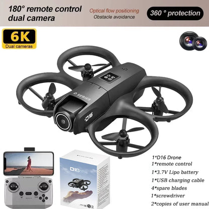 2025 NEW D16 Mini Drone 8K WIFI GPS Professional HD Aerial Photography Remote Control Aircraft HD Dual Camera Quadcopter Toy UAV