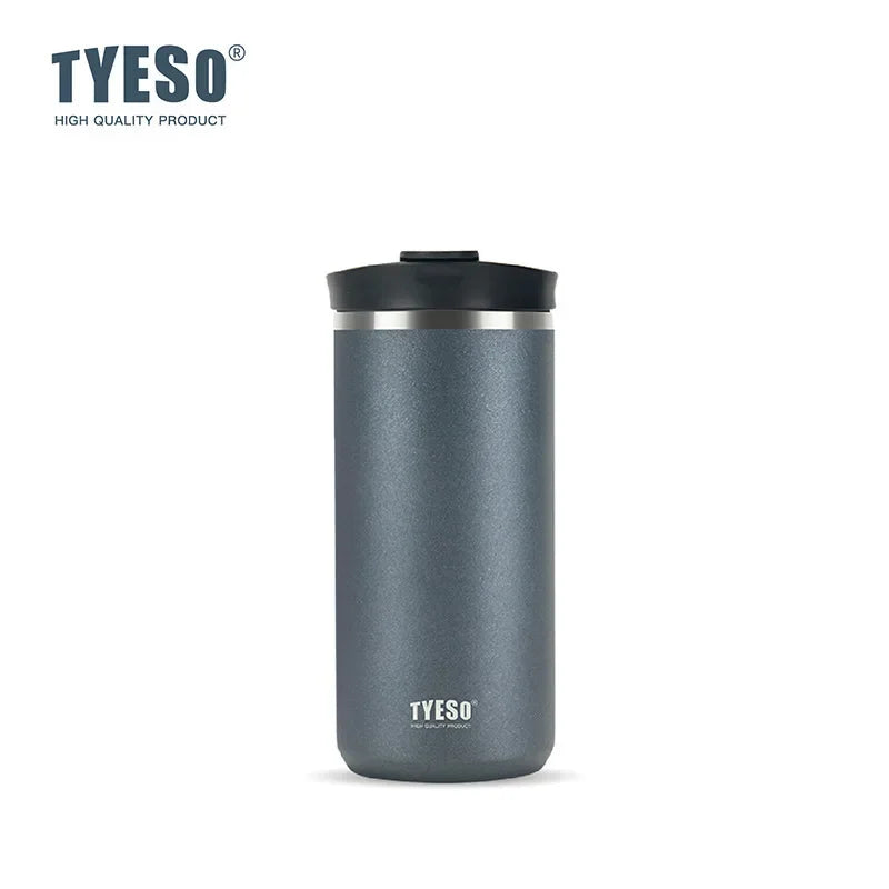 Tyeso French Press Thermoses Travel Mug 304 Stainless Steel Portable Cold Brew Coffee Maker Tea Infuser Double-Wall Insulated