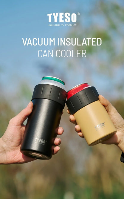 TYESO 12/18oz Stainless Steel Insulated Beer Bottle & Can Cooler Coke beer mug Keep Warm/Cold Double Wall Beverage Cooler Cup