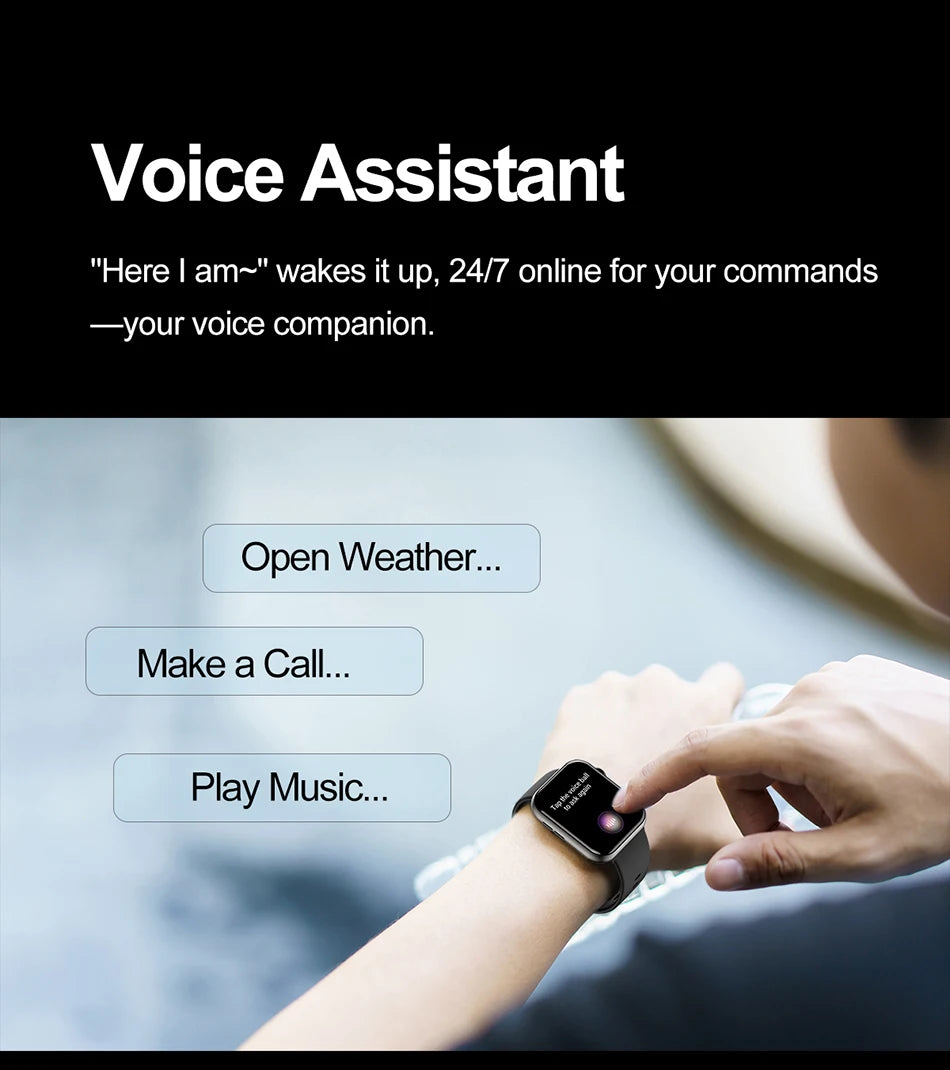 2025 New For XIAOMI Smart Watch Full Touch Screen Bluetooth Call Heart Rate Waterproof Watches Sports Bracelet Smartwatch Women