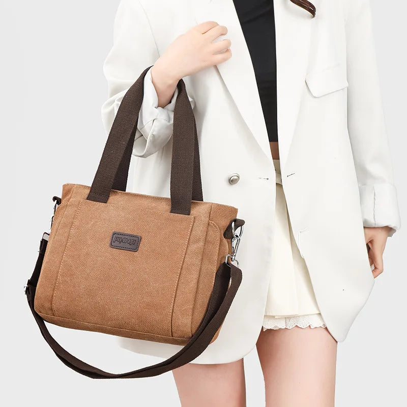 Women Handbags Ladies Canvas Shopping Tote Bag Clutch Female Crossbody Bags