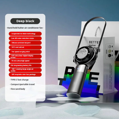 Handheld Fan High Speed Fan Handheld Outdoor Portable Fan Rechargeable Model Digital Life Display Model Strong Wind Long Battery
