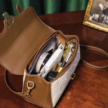 Designer Inspired Messenger Bag for Ladies, Waterproof Leather Shoulder Bag, Spacious Handbag Trendy and Functional
