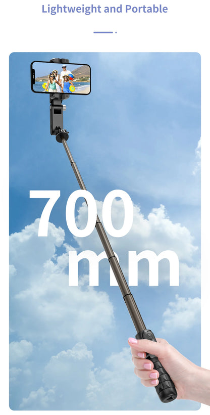 Q18 Desktop Following the shooting Mode Gimbal Stabilizer Selfie Stick Tripod with Fill Light for Smartphone