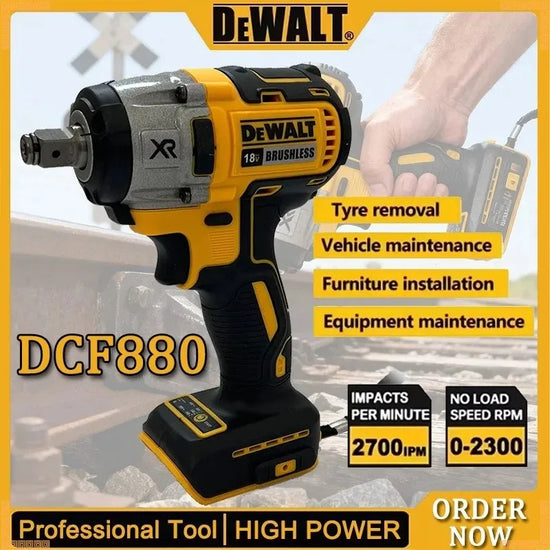 Dewalt DCF880  Electric Wrench Brushless Impact Wrench Detachable Tire 205N.M High-speed Powerful Disassembly Tool For 18V