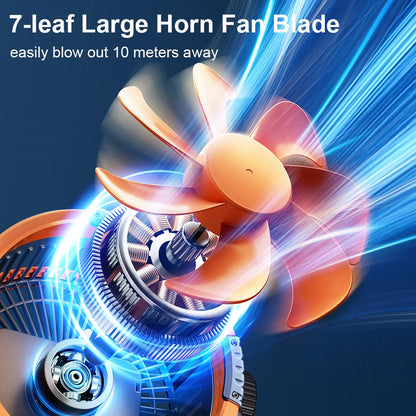 20000mAh Camping Fan Rechargeable Portable Outdoor Camping Ceiling Fan Wireless Tent Fan with Hook and Light Air Circulators