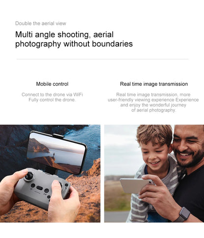 2025 NEW D16 Mini Drone 8K WIFI GPS Professional HD Aerial Photography Remote Control Aircraft HD Dual Camera Quadcopter Toy UAV