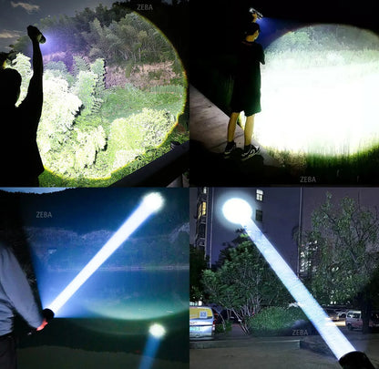 2025 Ultra Powerful Windproof Fire Starting Flashlight Rechargeable High Power Torch Focused Light Source Can Light A Flame Lantern