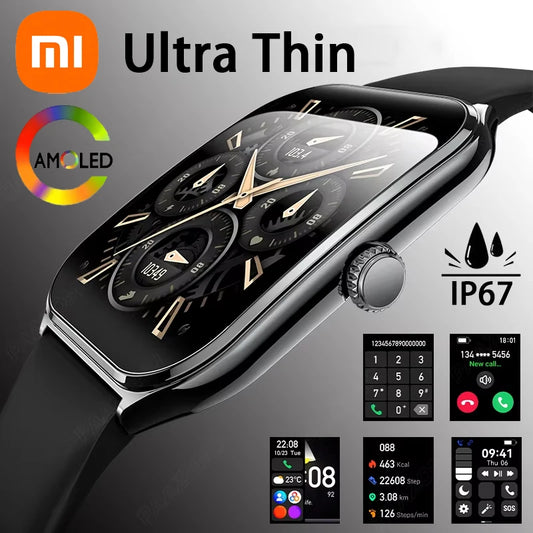 Xiaomi New Ultra Thin Smart Watch Men 1.96" AMOLED 360*360 HD Pixel Display always Show Time Call Reminder Smartwatch Ladies