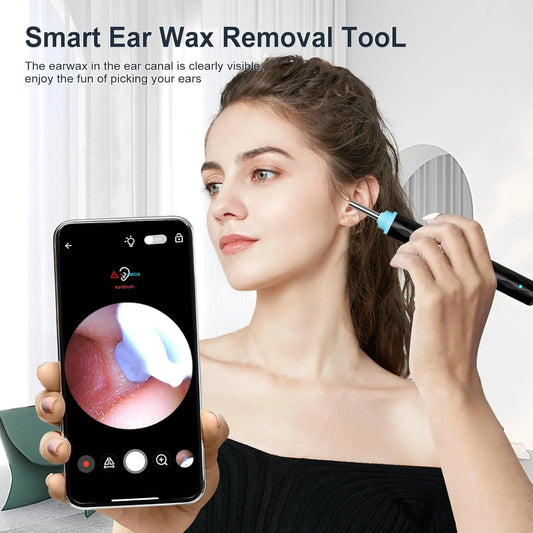 Ear Wax Removal With 5 Ear Scoop, Ear Cleaner With Camera,Ear Wax Remover Tool With 1080P, Rechargeable Earwax Removal Kit