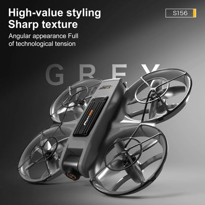 2025 S156 Mini Drone 8K HD Aerial Photography Dual-Camera Dron With Screen Omnidirectional Brushless Motor Drone RC