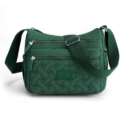 Ladies' Shoulder Bag - Adjustable Shoulder Strap, Zipper Closure