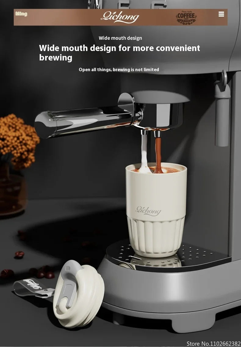 410ml Ceramic Liner Thermos Coffee Cup Double Wall Stainless Steel Vacuum Insulated Thermos For Coffee Thermal Mug Tumbler Gift