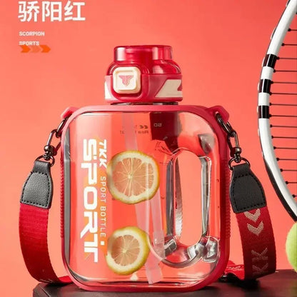 Big Capacity Sports Bottle New Tritan Water Kettle Drink Bottles Outdoor Fitness Space Cup GYM Kettle BPA FREE 1L/1.6L/2L