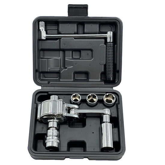 1Set 1/2" 17mm 19mm 21mm 22mm Torsional Torque Multiplier Wrench Lug Nut Remover Type Auto Tire Disassembly Repair Tool Kit