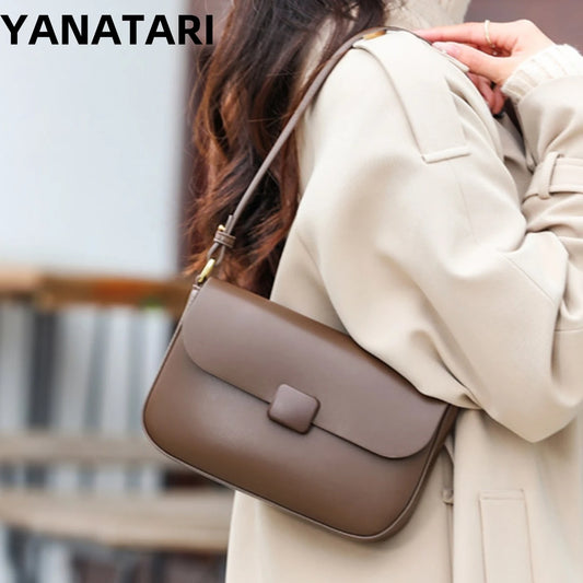 Luxury handbags female crossbody bags Tofu small square shoulder bag, Women bags new fashion 2025 genuine cowhide leather satchel