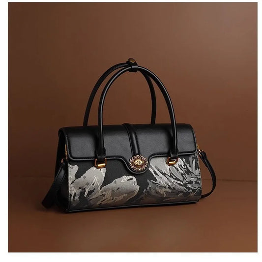 Classic Elegant Ladies Hand Bag By Famous Designer Luxury Brand Leather Shoulder Messenger Bag For Gifts