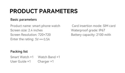 2025 M99 5G Smart Watch: Android 10.0, 9MP Rotary Camera, 256GB Storage, GPS/NFC, 1.95" AMOLED Screen