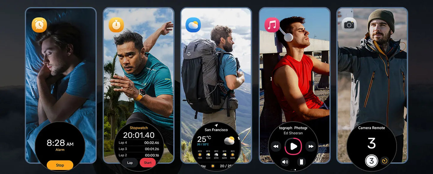 2025 New Premium GPS Smart Watches Outdoor Altimeter Barometer AMOLED Screen Built-in GPS Compass Military Sports Smartwatch Men