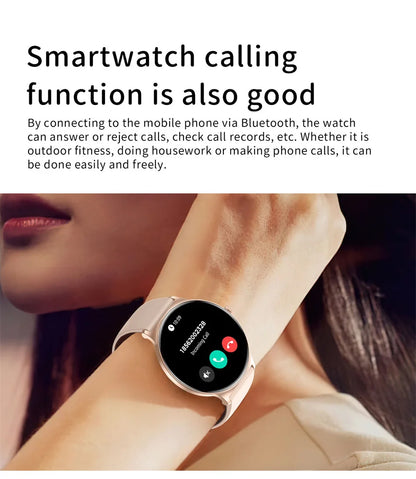New Ultra Thin Smart Watch Women Screen Always Display Time Sports Bracelet Bluetooth Call Fashion Smartwatch