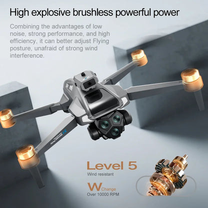 2025 New M66 Drone 4K HD Aerial Photography Camera Drone with Screen Omnidirectional Obstacle Avoidance Drone RC