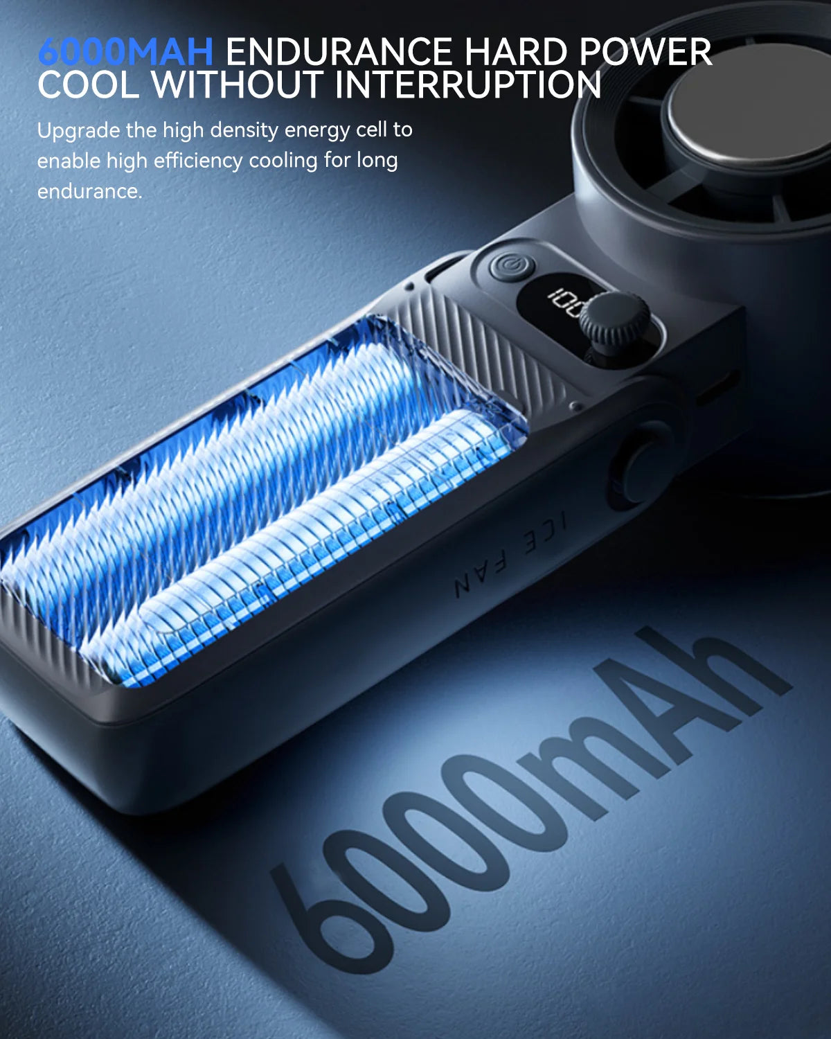 Portable Mini Refrigeration Handheld Fan 199 Speed Stylish Manual Adjustable fan USB rechargeable fan