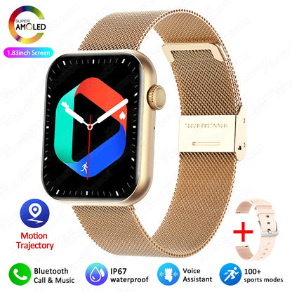 2025 New For XIAOMI Smart Watch Full Touch Screen Bluetooth Call Heart Rate Waterproof Watches Sports Bracelet Smartwatch Women
