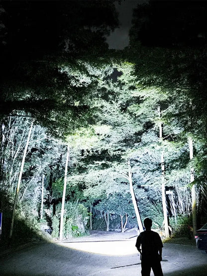 2025 Ultra Powerful Windproof Fire Starting Flashlight Rechargeable High Power Torch Focused Light Source Can Light A Flame Lantern