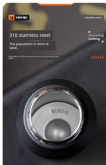 Japanese Style New Vacuum Cup Large Capacity Cold Cup SUS316 Stainless Steel Outdoor Sports  Water Cup Portable Student