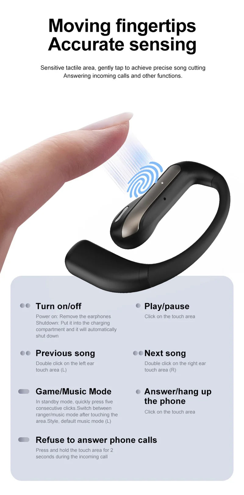Xiaomi Smart AI Translation Headset Stereo Sound Semi-in-ear Air Conduction True Wireless Sports Long-lasting Bluetooth Headset