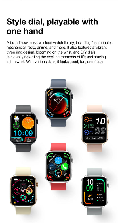 2025 New For Xiaomi Smart Watch HD Bluetooth Call AMOLED Screen NFC Waterproof GPS Sport Health Tracker Smart Watch