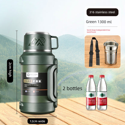2024 Thermal Pot Large Capacity Men Outdoor Thermal Cold Preservation Dual Use Water Cup