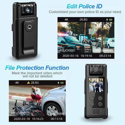 Ultra HD 4K Mini Camera WiFi Portable Small Digital Video Recorder Police BodyCam Infrared Night Vision Miniature Camcorder L10