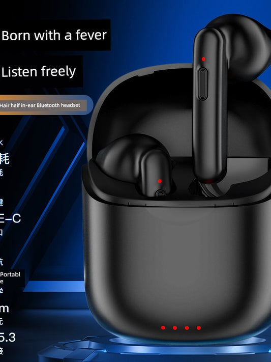 Anti-False Touch Bluetooth Headset Button Switch 2025 New Arrival Type-C Charging Noise Reduction Portable Sports Long Battery Life