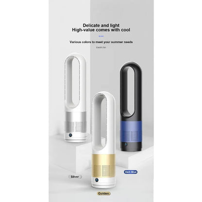 2024 Air Purification Circulation Bladeless Fan Ultra-Quiet Dormitory Desk Floor Electric Fan Tower Bladeless Room