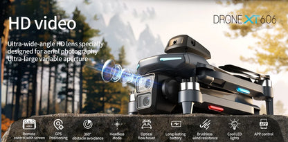 XIAOMI NEW XT606 GPS Drone 8K HD Professional dual camera 5G WIFI FPV Obstacle Avoidance Brushless RC Quadcopter Drone toy MIJIA