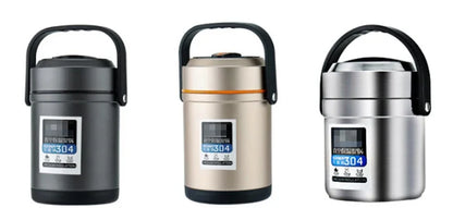 304 Thermal insulation Thermos Food Container Lunch Box Stainless Steel School Bento Box Storage Portable rice box Dinnerware