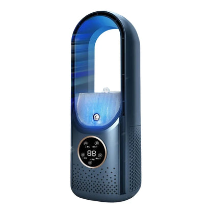 Electric Bladeless Fan USB Air Cooling Fan Mini Air Conditioner Venty Fan Portable Desktop Fanless Blade Cooler