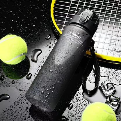 Durable water bottle with bounce cover, suitable for outdoor sports-very suitable for cycling, camping and running