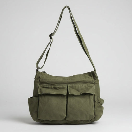 Women Vintage Handbag Canvas Teenager Shoulder Tote Bags Messenger Bags Ladies Casual Handbag Crossbody Purse