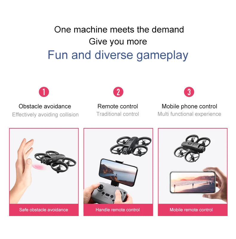 2025 NEW D16 Mini Drone 8K WIFI GPS Professional HD Aerial Photography Remote Control Aircraft HD Dual Camera Quadcopter Toy UAV