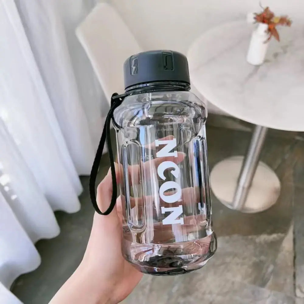 850/1100/1300ml Clear Water Bottle Portable Leakproof Large Capacity Travel Kettle Lightweight Water Jugs