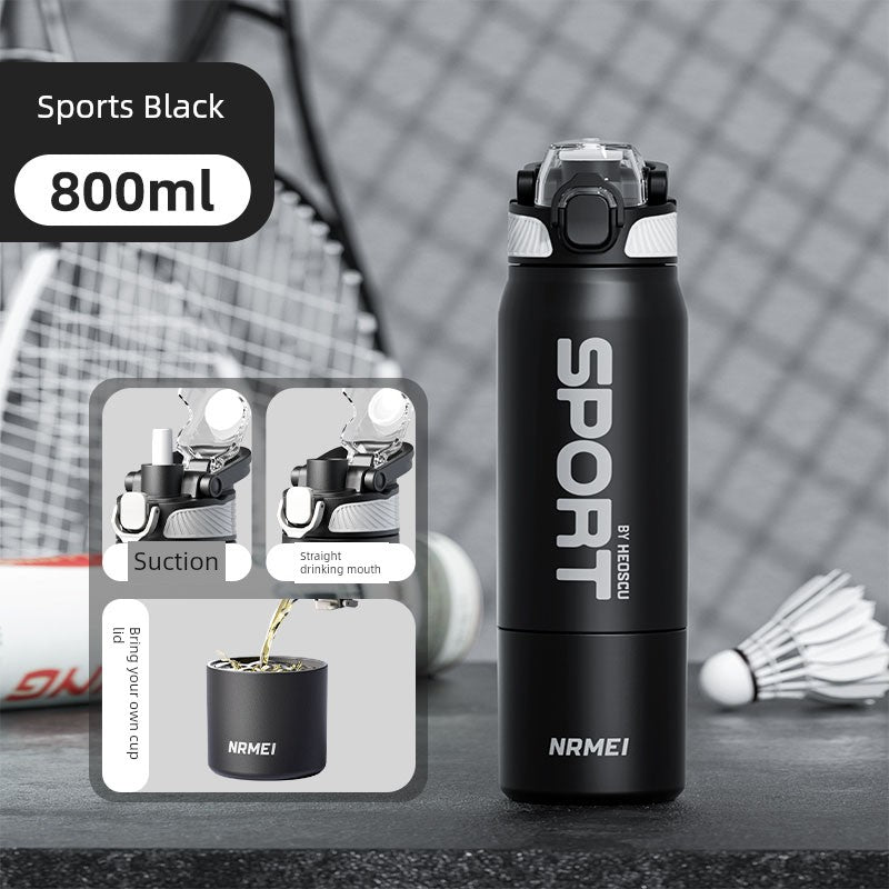 Japanese Style New Vacuum Cup Large Capacity Cold Cup SUS316 Stainless Steel Outdoor Sports  Water Cup Portable Student
